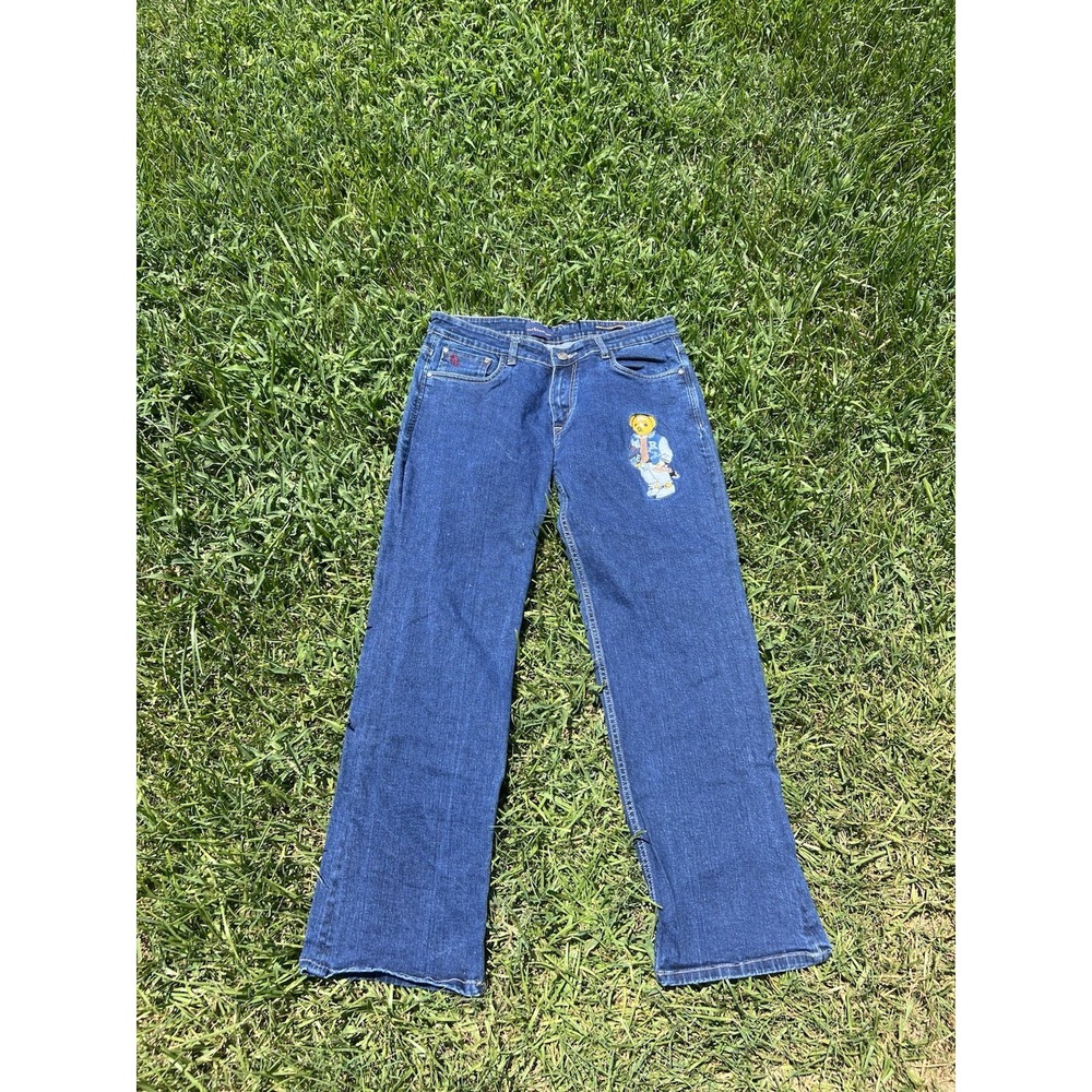 Polo Ralph Lauren Embroidered Polo Bear Jeans 36x34 Straight Leg